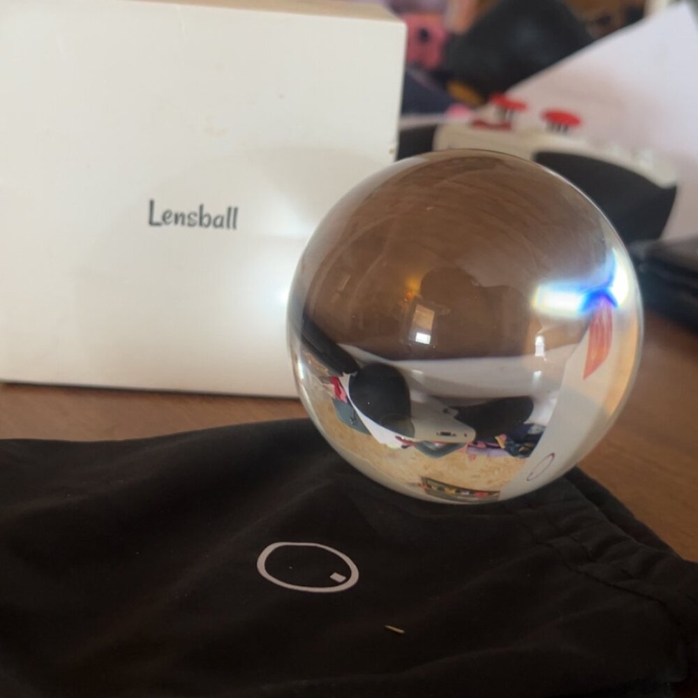 Lensball Crystal Photography Sphere + Pouch & Box - 80mm